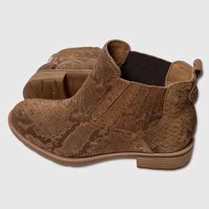Sofft Bellis III Chelsea Ankle Boots - NEW Womens 7.5 Cognac Snake - #48869-CL2